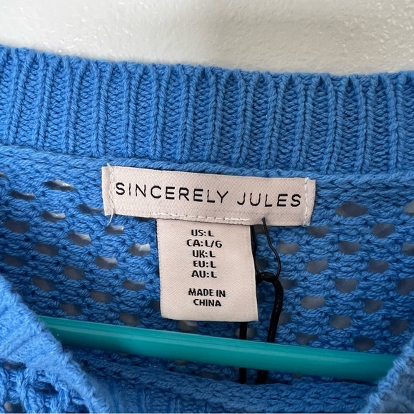 Sincerely Jules | Eyelet Sweater Top - Picture 3 of 4